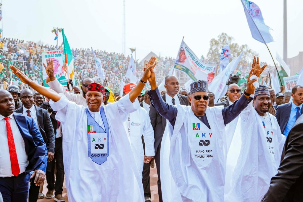 PRESIDENT TINUBU’S REPRESENTATIVE WELCOMES GOVERNOR ABBA KABIR YUSUF INTO APC IN A GRAND RECEPTION IN KANO